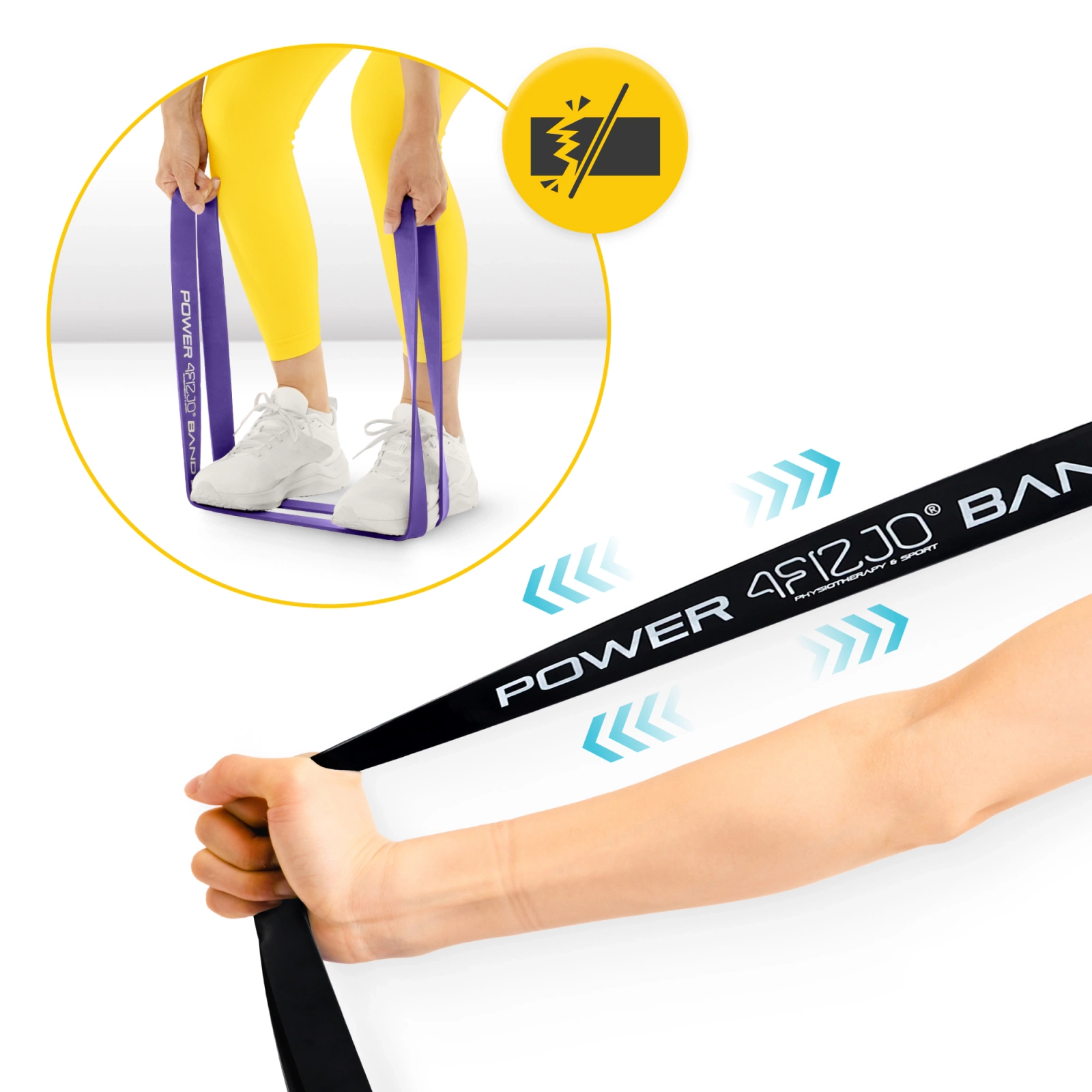 Set de 4 Elastice de Rezistență POWER BAND