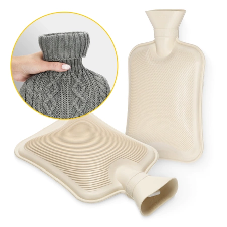 Pernă cu apă caldă cu husă, 2 L