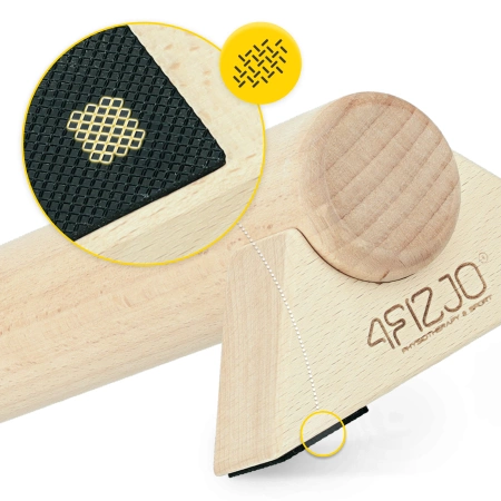 Bara de lemn pentru antrenamentul echilibrului 100 cm