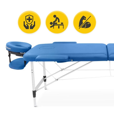 Masă de masaj din aluminiu, 60 cm