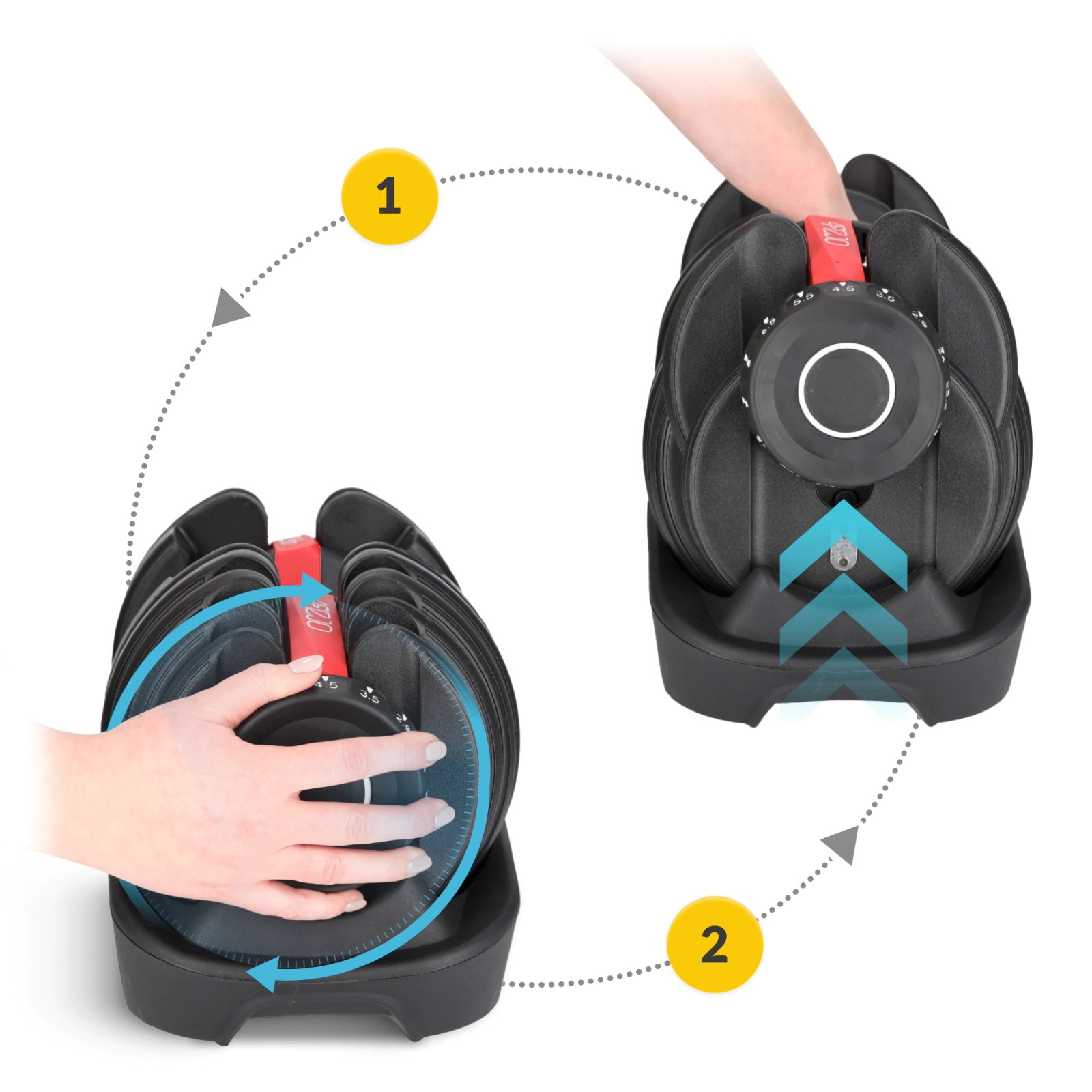 Halteră reglabilă Premium 16 kg