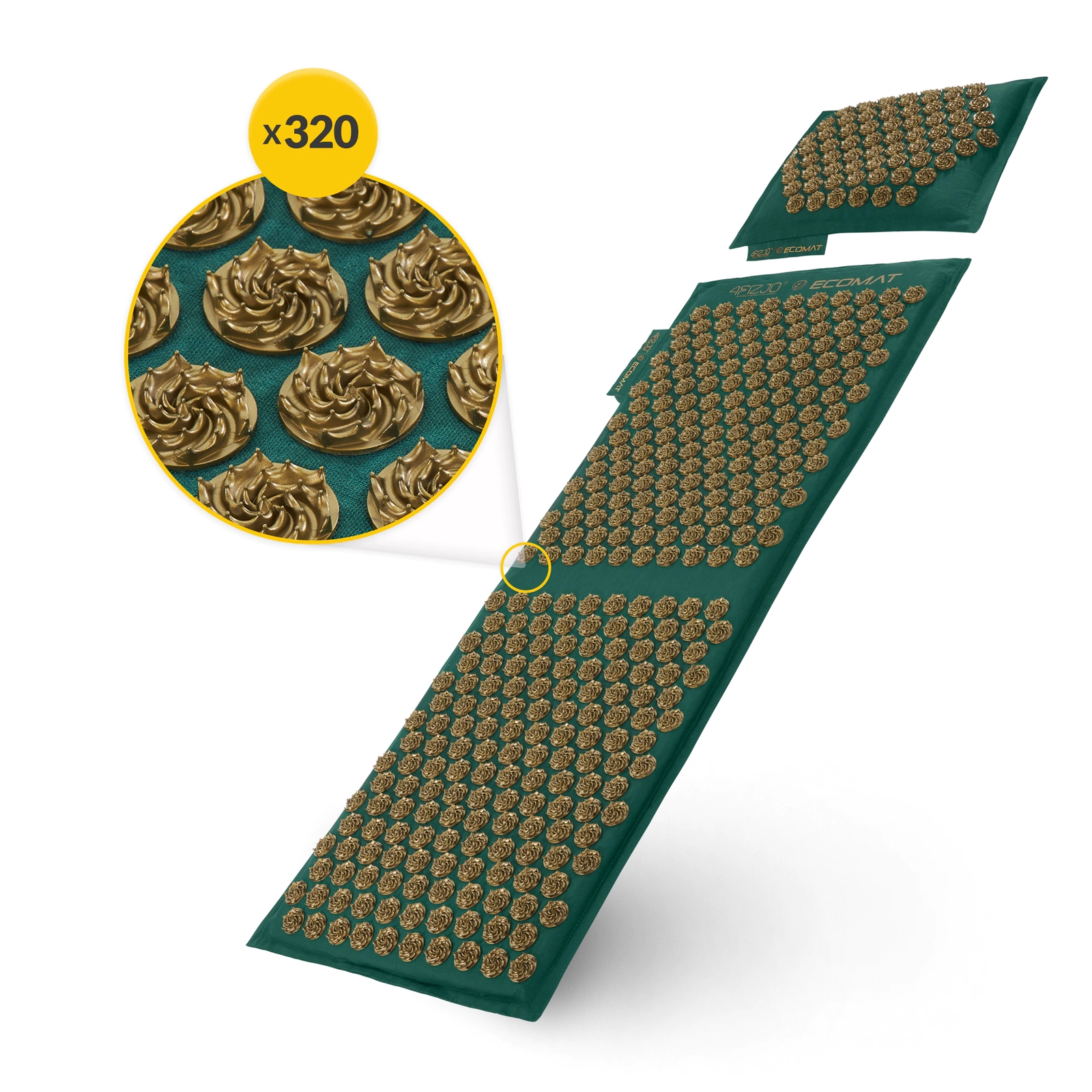 ECO Saltea de acupresură cu pernă XL