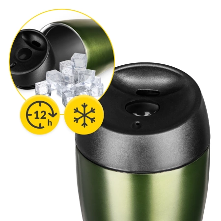 Cana termică Mountain Goat TRAVEL 380 ml verde