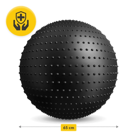 Minge de reabilitare cu vârfuri 65 cm