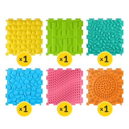 Covoraș ortopedic senzorial pentru copii 6 piese