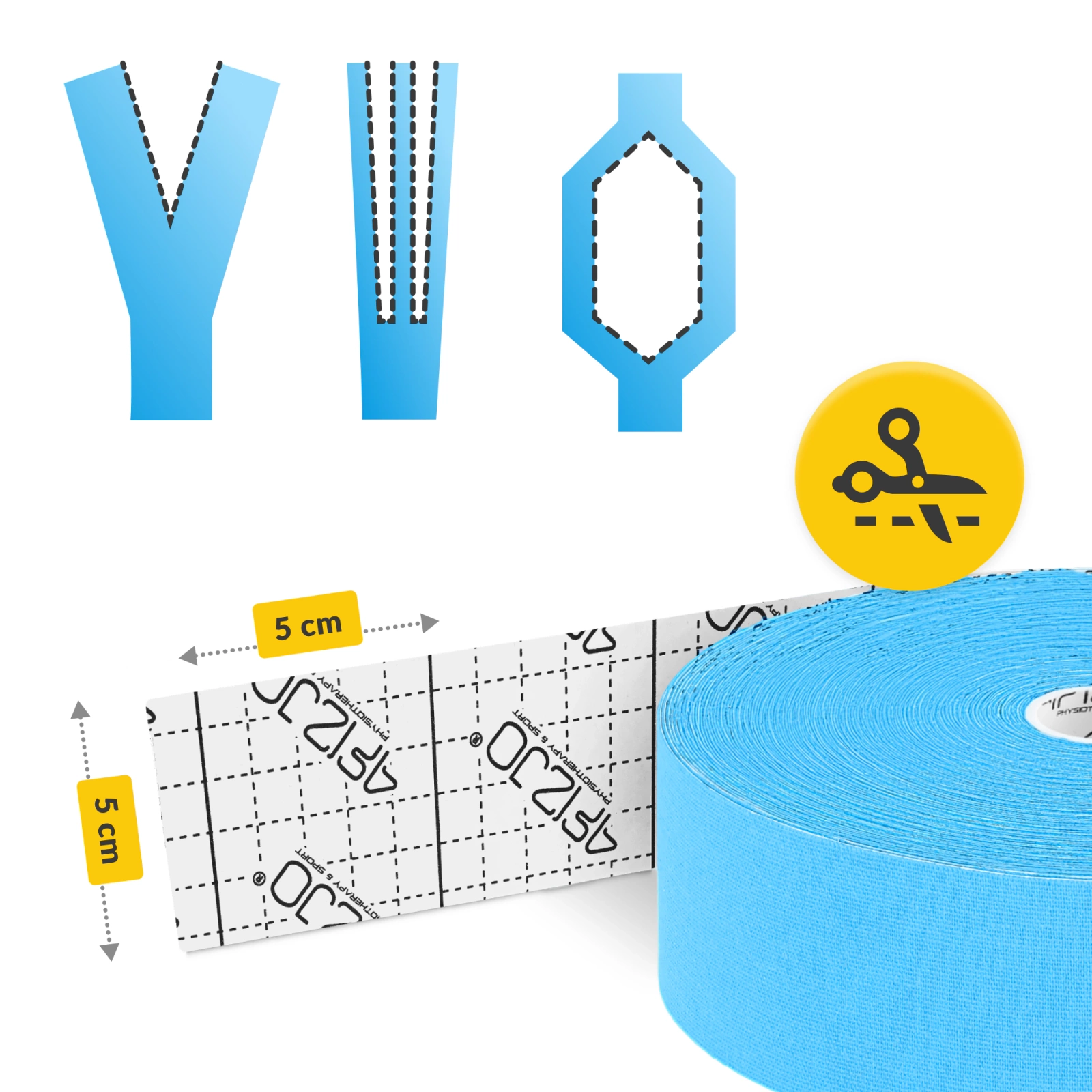 Bandă Kinesiotaping 5 cm x 5 m