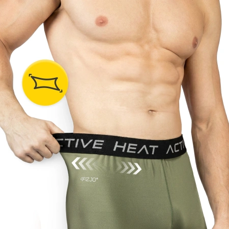 Pantaloni termici unisex – verde, mărime XL