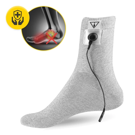 Șosetă conductivă pentru electrostimularea piciorului