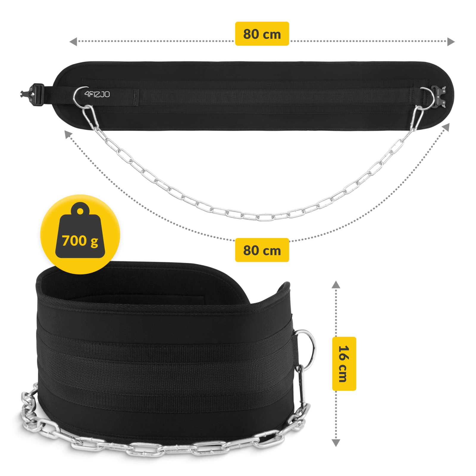 Centura de greutate Dip Belt 80 cm