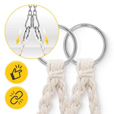 Leagăn de grădină BOHO Bej