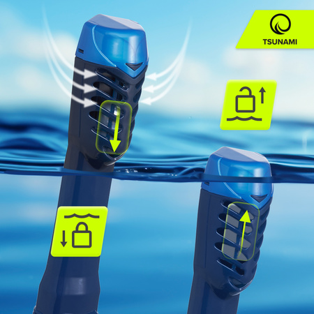 Mască de scufundări cu față completă TSUNAMI PRO L/XL