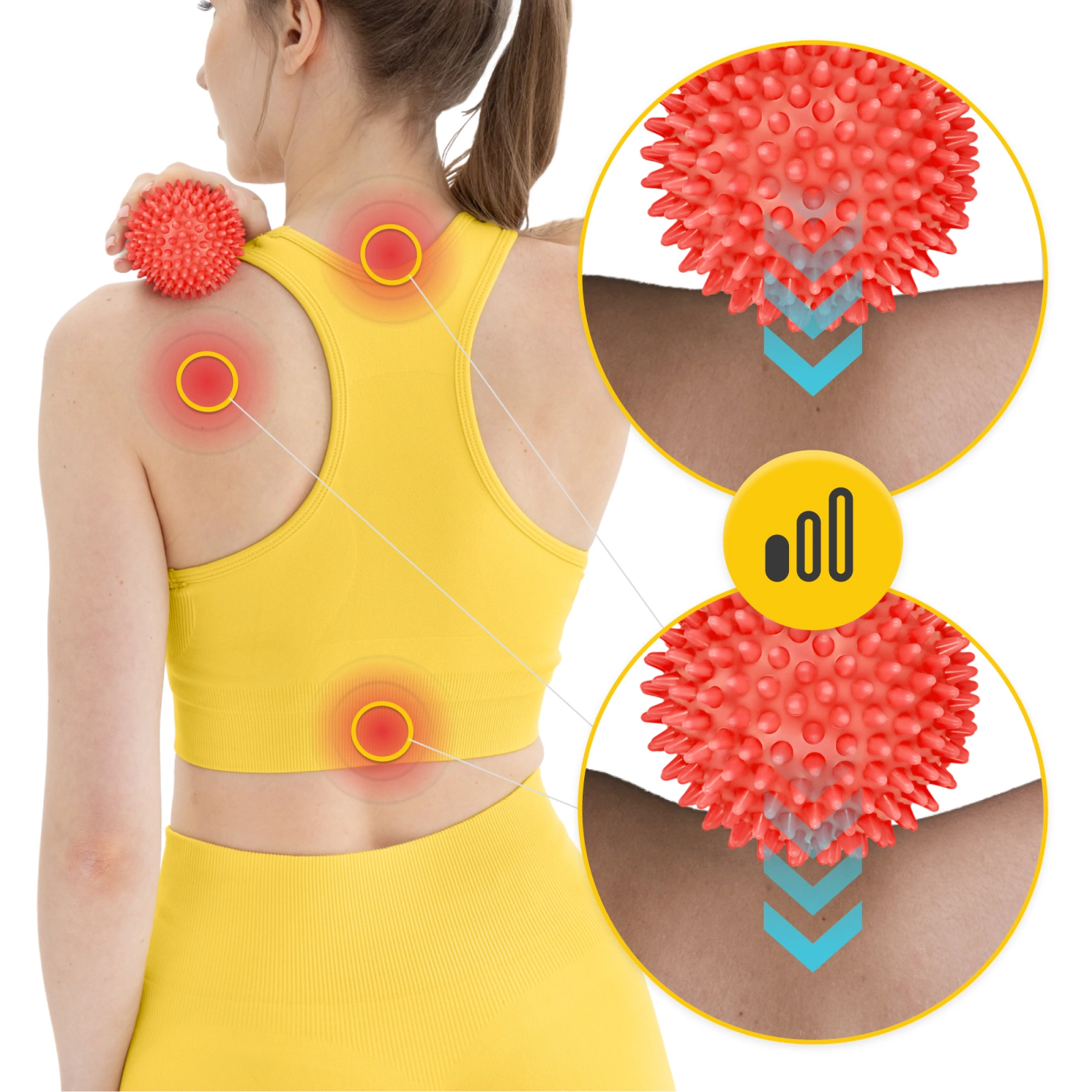 Minge de masaj cu colți 7 cm