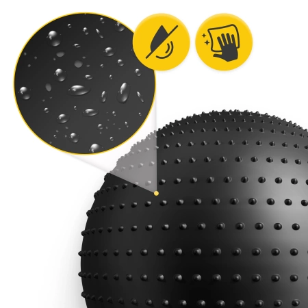 Minge de reabilitare cu vârfuri 65 cm