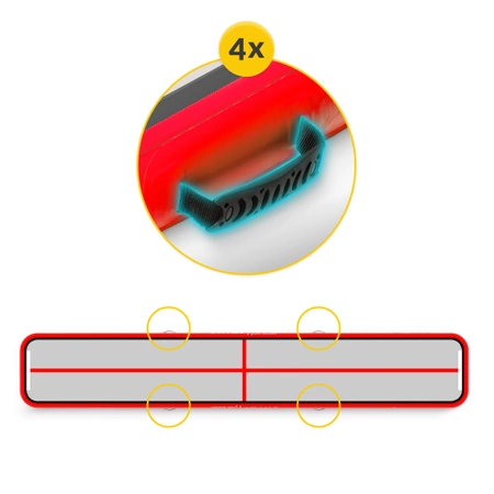 Pistă acrobatică AIR MAT 6 x 1 x 0,15 m cu pompă