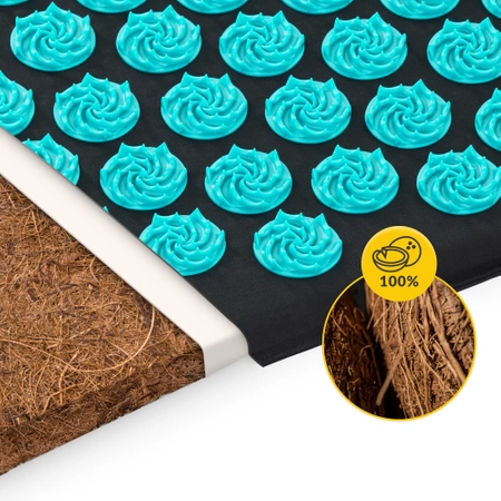 Saltea de acupresură ECO cu pernă și centură XL