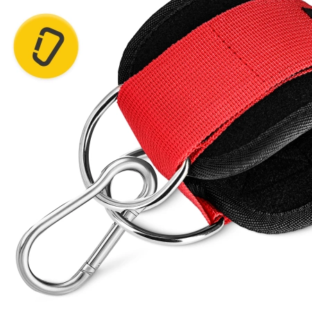 Benzi de formare gleznă pentru lift 2 buc. roșu