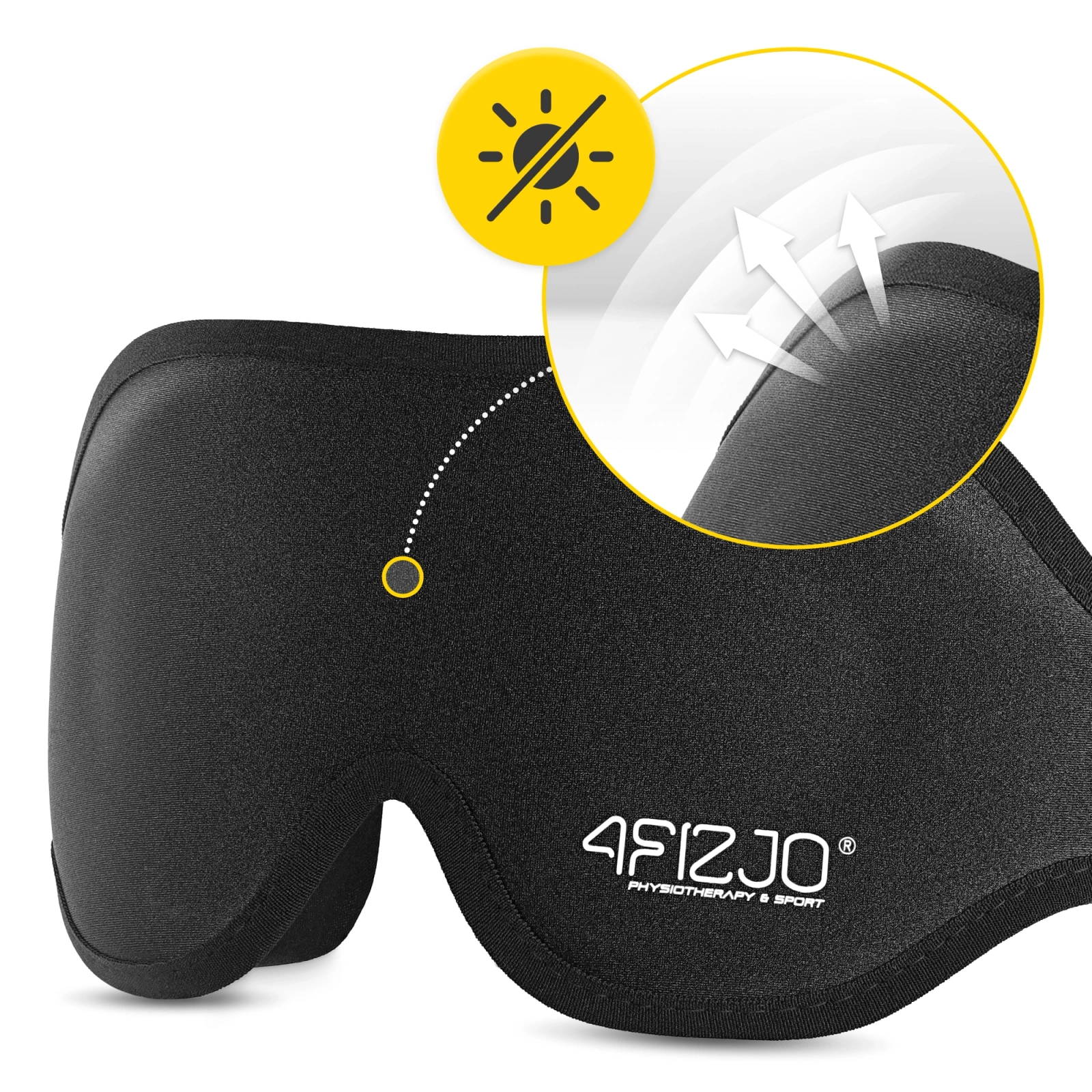 Jedwabna opaska na oczy do spania 3D