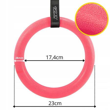 Inele din ABS pentru gimnastică 2 buc.