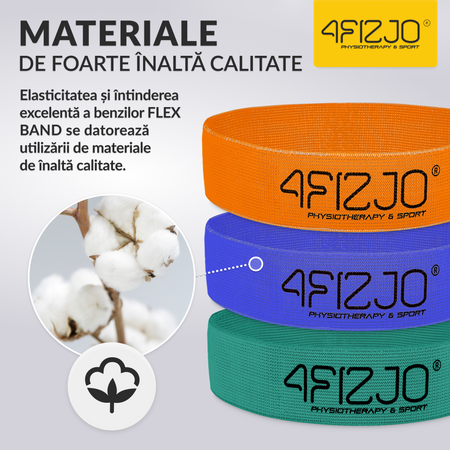 Set de 3 benzi de țesătură FLEX BAND