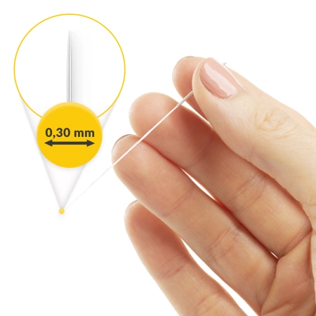 Ace de acupunctură cu ghid 100 buc. 0,25 x 60 mm