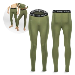 Pantaloni termici unisex - verde, mărimea M