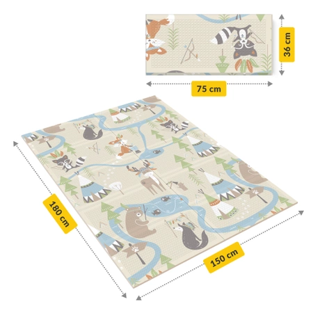 Covoraș de educație pliabil „Boho dream” 180 x 150 cm