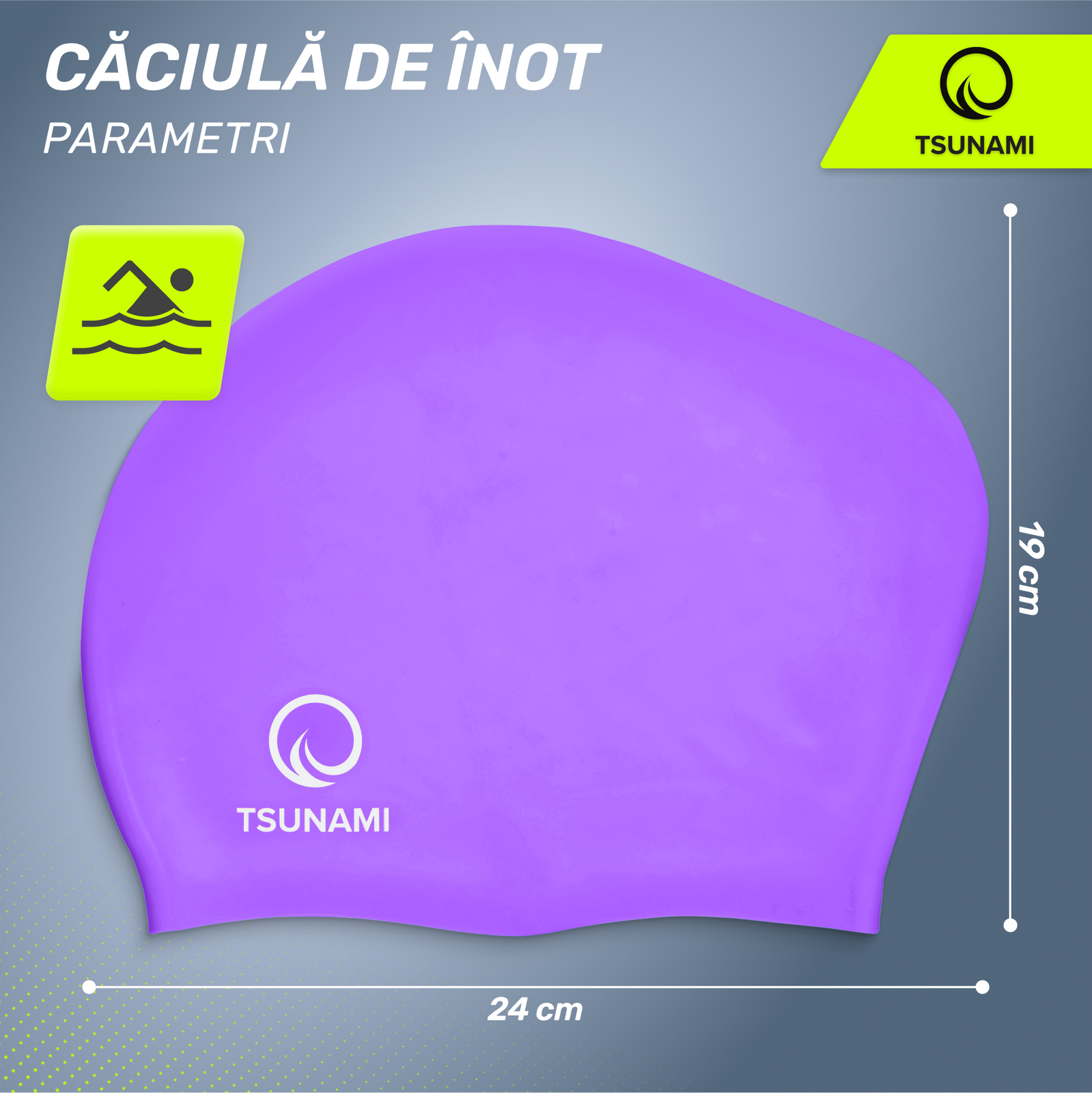 Căciulă de înot unisex pentru piscină