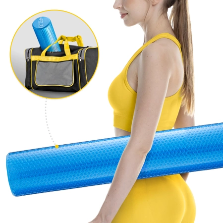 Roller de masaj cu proeminențe CARE+ 90 cm Albastru