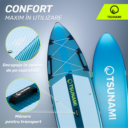 Placă SUP PRO TSUNAMI paddle board 350 cm T15