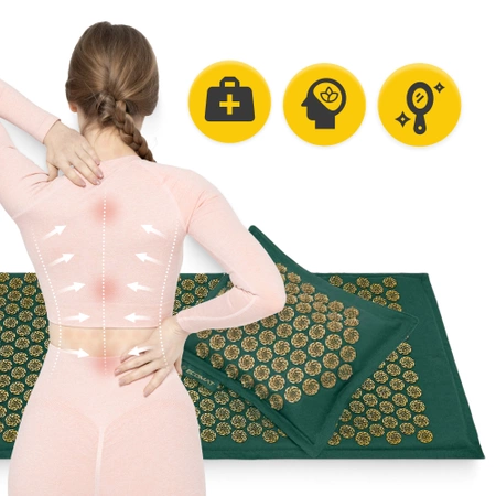 Covoraș de presopunctură ECO cu coji de hrișcă și nucă de cocos