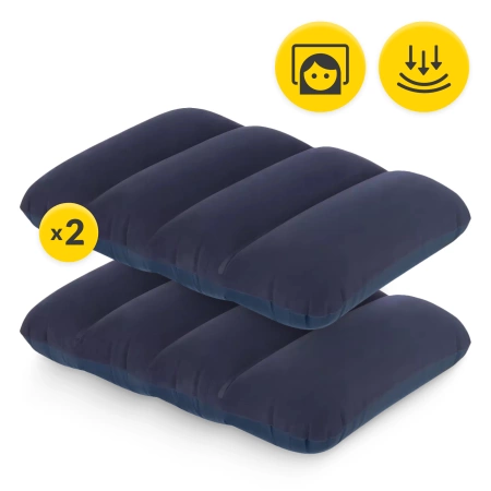 Saltea gonflabilă Avenli pentru două persoane 203 x 152 x 22 cm + Pompă și perne