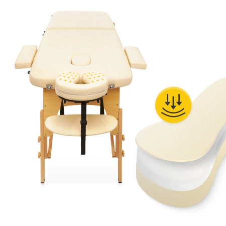 Masă de masaj din lemn, 70 cm