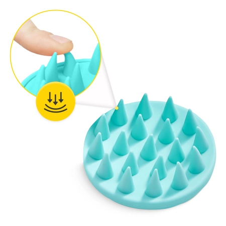 Perie din silicon pentru masajul scalpului