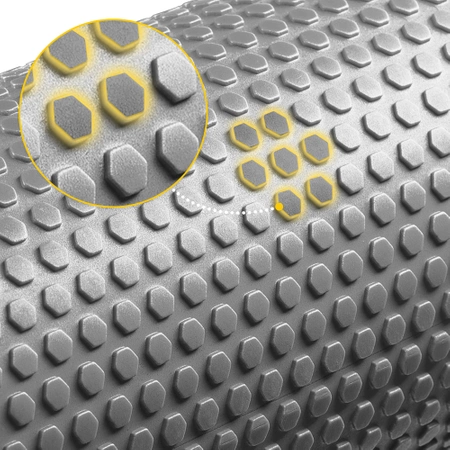 Roller de masaj cu proeminențe CARE+ 90 cm Gri