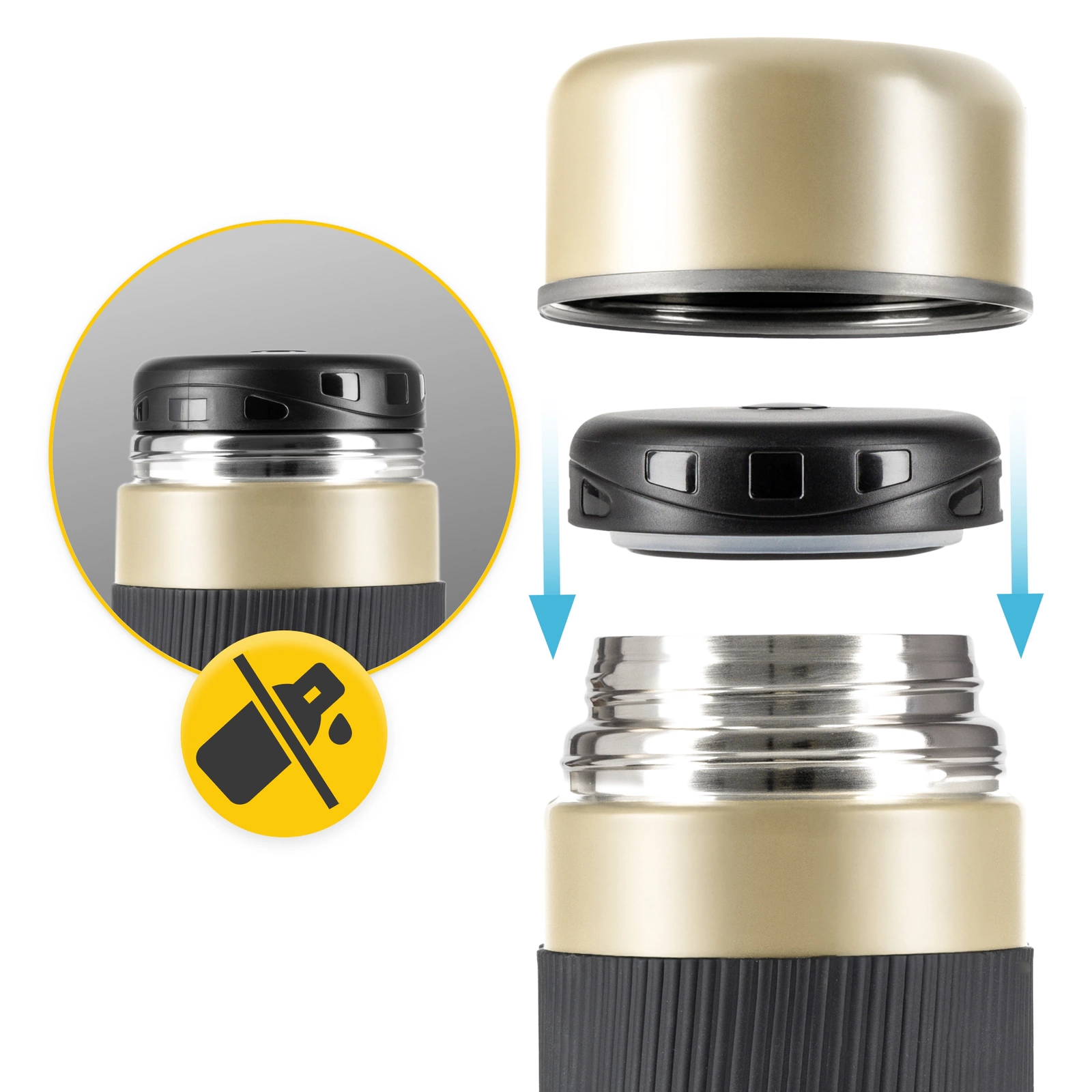 Termos pentru mâncare din oțel inoxidabil