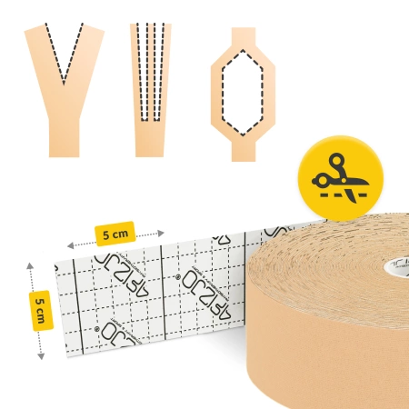 Bandă kinesiologică, Kinesio Tape, 5 cm x 31 m