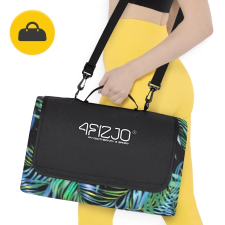 Pătură de picnic pentru plajă cu izolație 200 x 200 cm palmieri