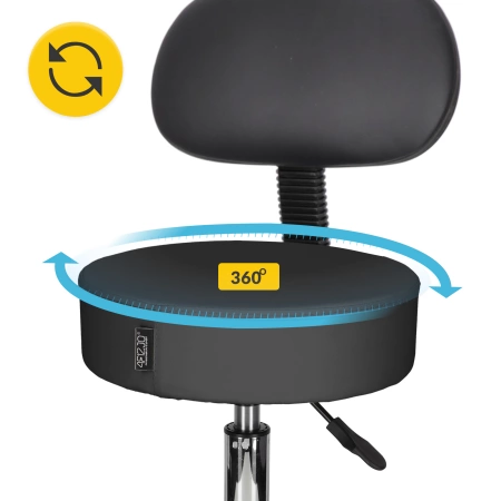 Scaun pivotant de masaj cu spătar PURE+