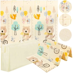 Covoraș educațional pliabil XXL - „URSUL PE BICICLETĂ”