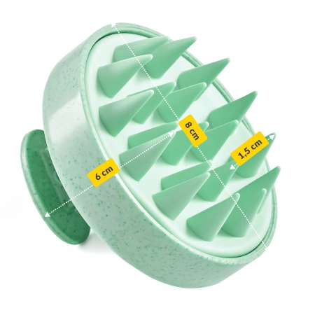 Perie din silicon pentru masajul scalpului