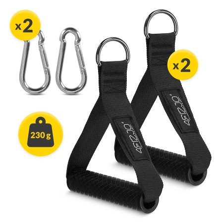 Mânere din cauciuc pentru tracțiuni 2 bucăți