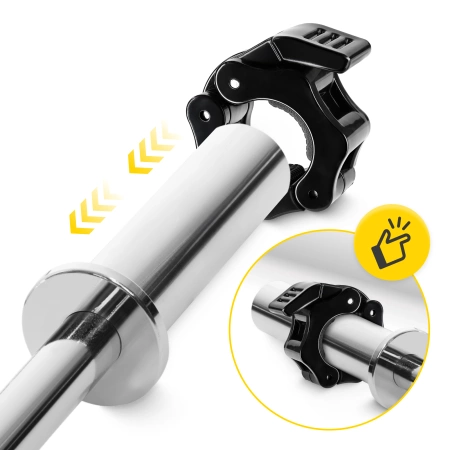 Cleme cu eliberare rapidă QR pentru gât de 25 mm 2 buc. - negru