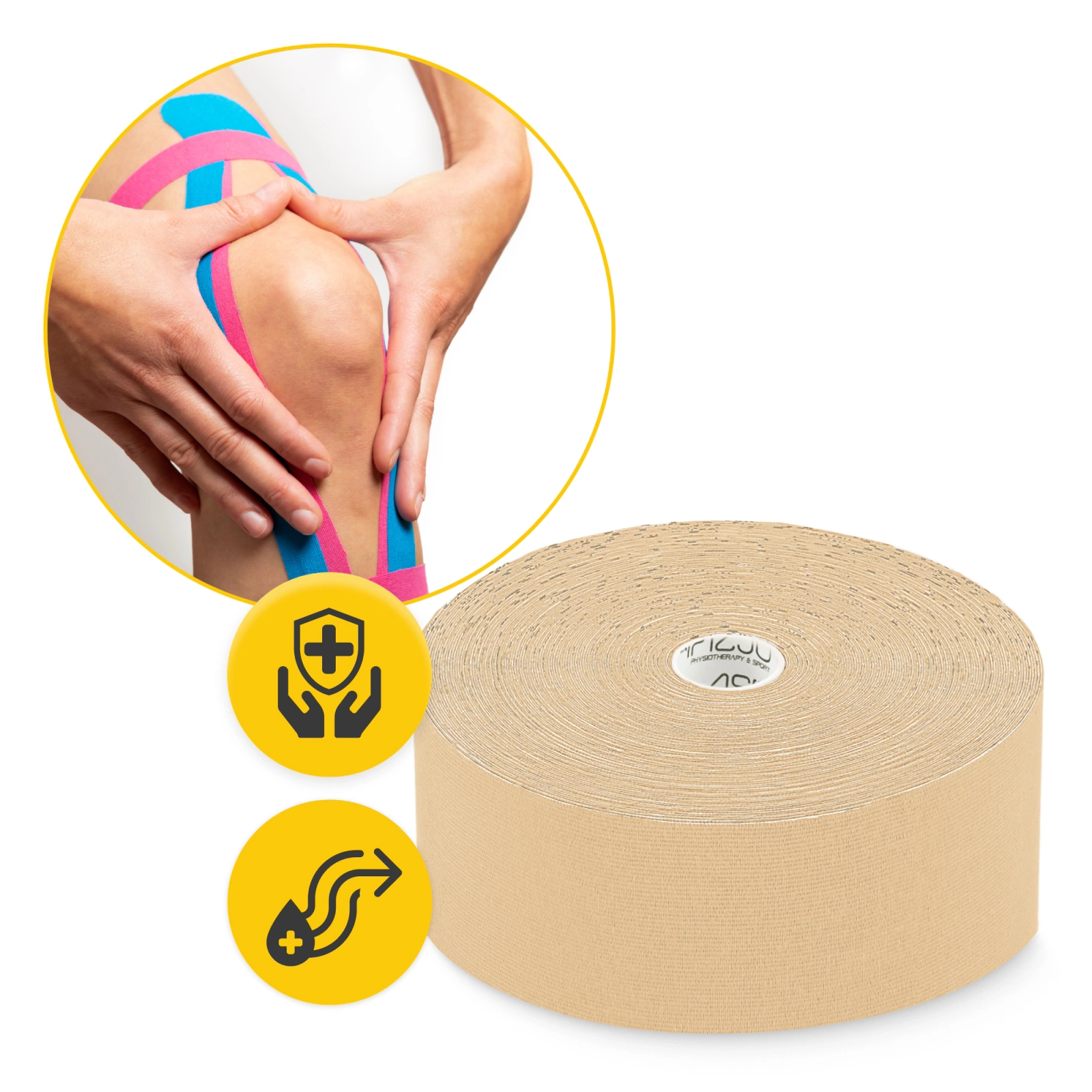 Bandă Kinesiotaping 5 cm x 5 m