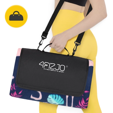 Pătură de picnic pentru plajă cu izolație 200 x 200 cm flamingi