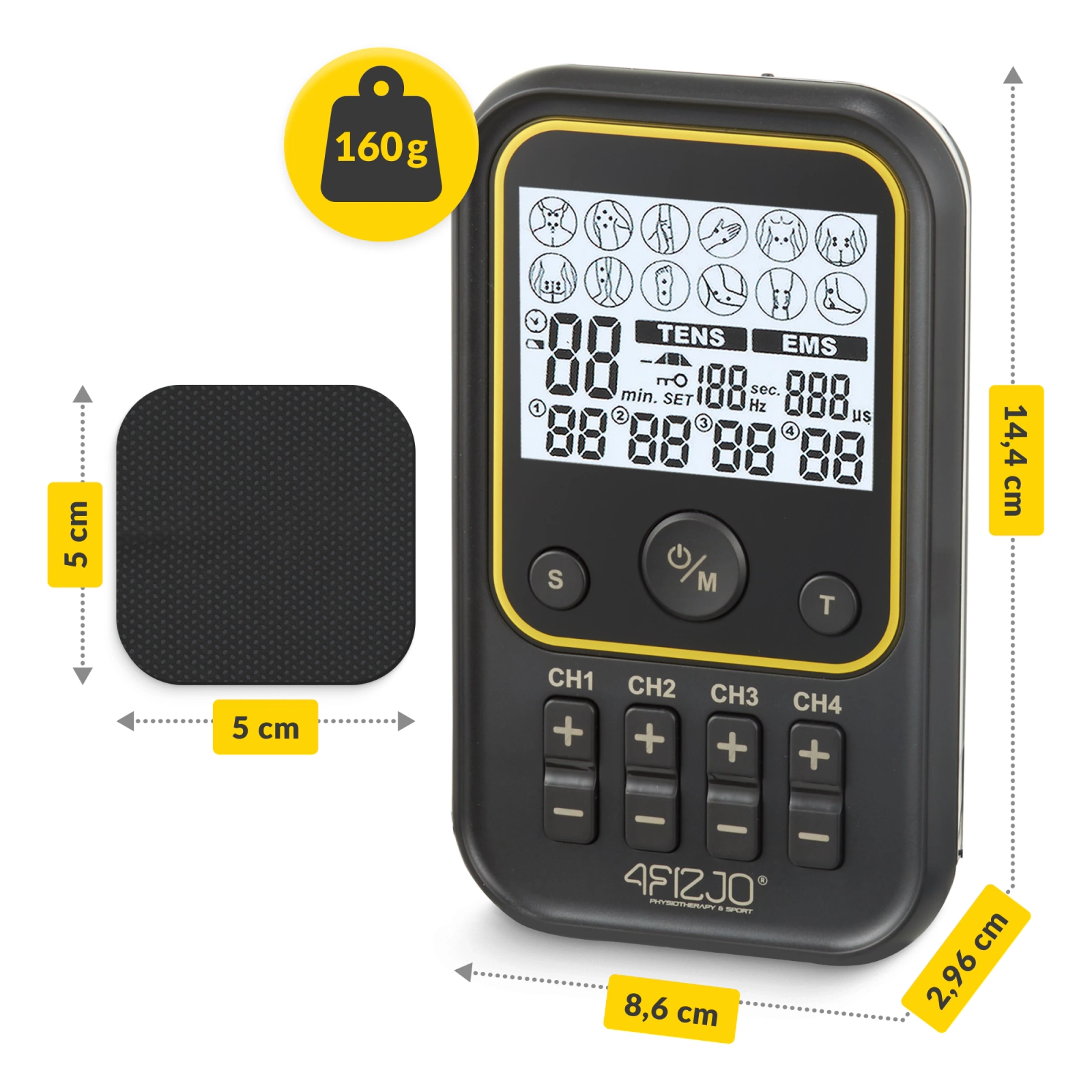 Electrostimulator PRO+ pentru Mușchi