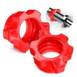 Cleme din plastic pentru gât de 25 mm, 2 buc. - roșu