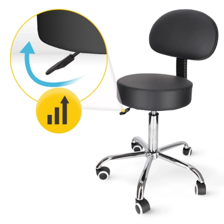 Scaun pivotant de masaj cu spătar PURE+