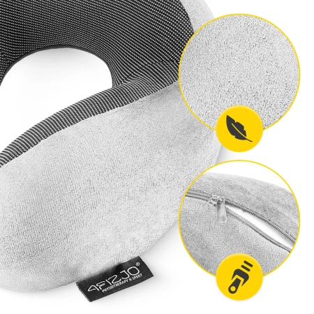 Pernă de calatorie pentru gât, din spumă, cu memorie