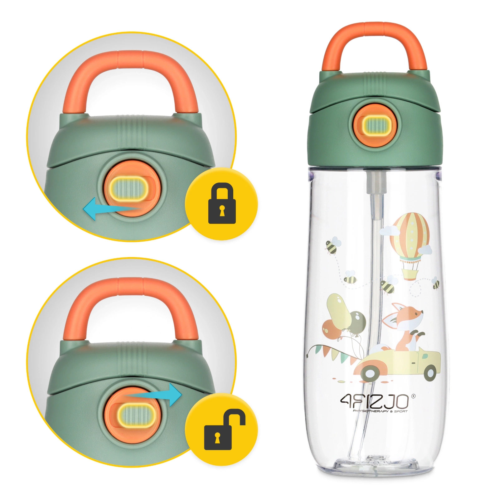 Sticlă pentru apă pentru copii 550 ml