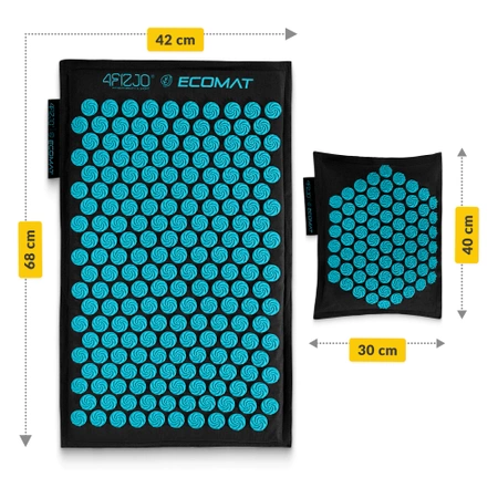 Covoraș de presopunctură ECO cu coji de hrișcă și nucă de cocos